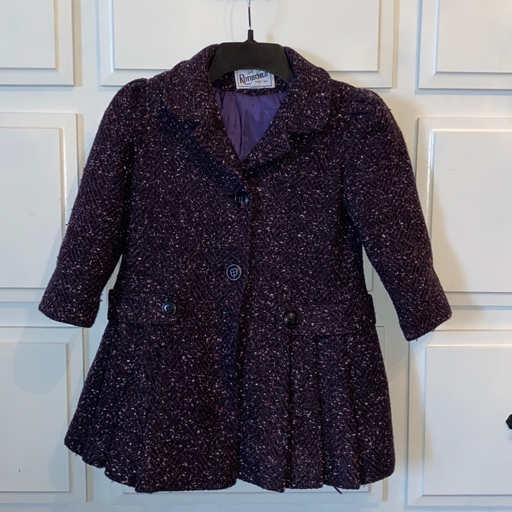 Vintage Rothschild Girl’s Wool Pea Coat Sz 5